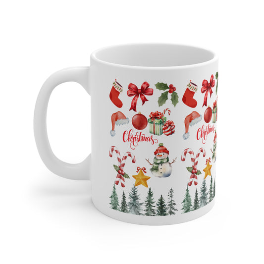 Christmas Ceramic Coffee Cups, 11oz, 15oz