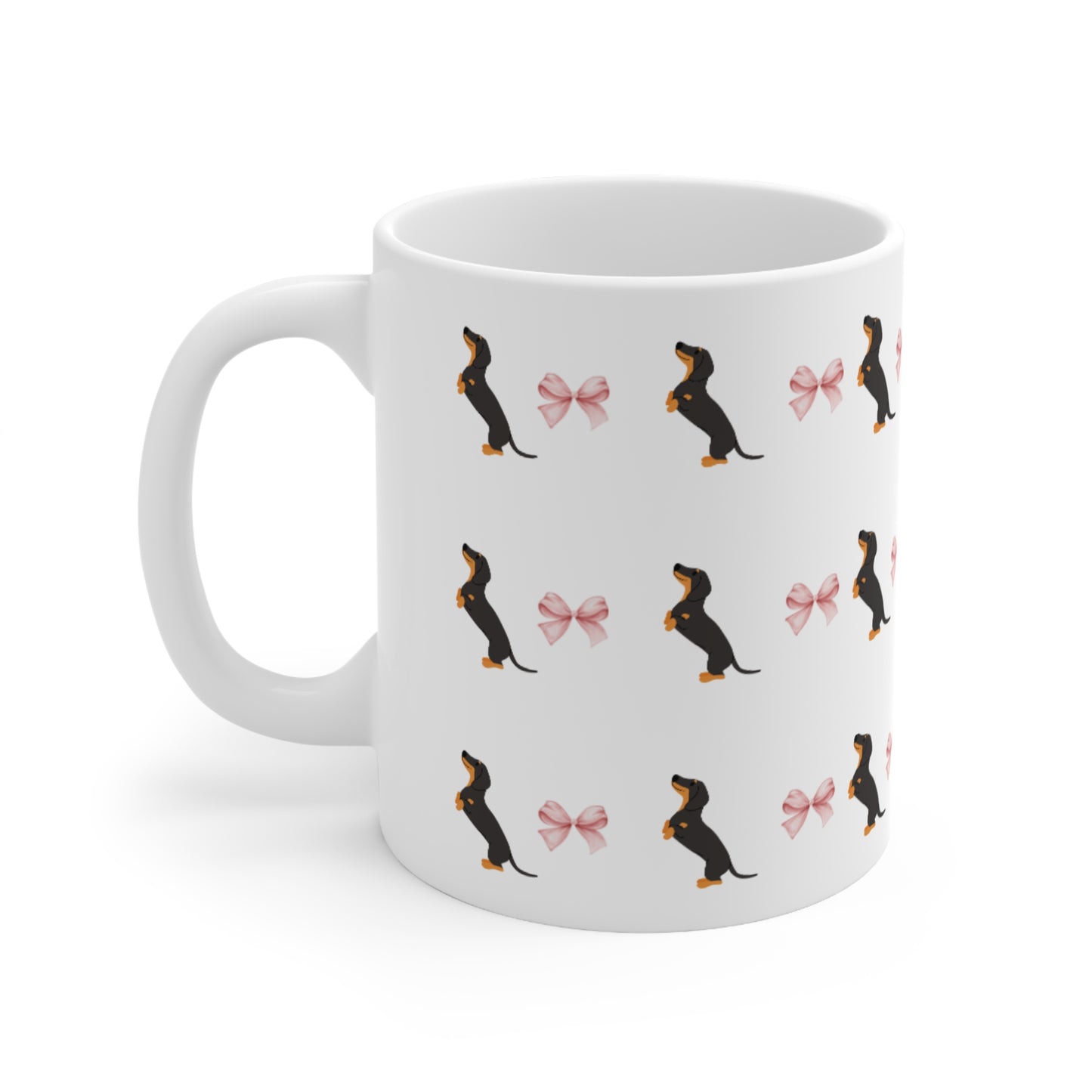 Sausage dog coquette Ceramic Coffee Cups, 11oz, 15oz